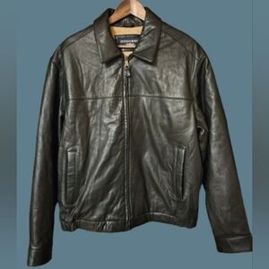 *DOCKERS Lambskin Leather Bomber Style Jacket/Coat